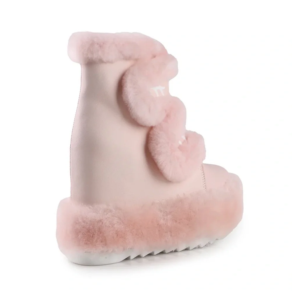 Anthony Wang Dizzy Dream Wedge Pink Women's Platform Boots size 6 New